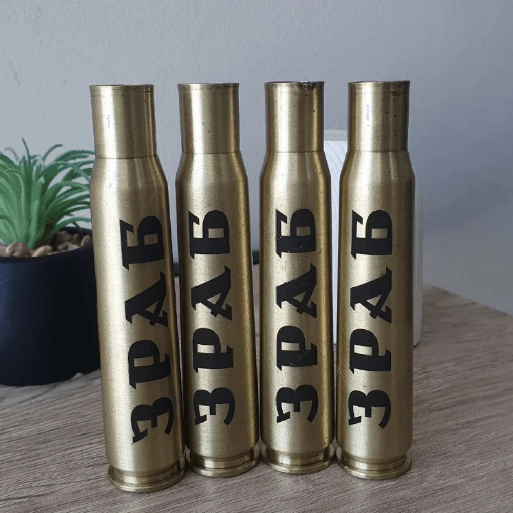 равіювання на малокаліберній гільзі 5.56 (мілкашка) з назвою підрозділу ЗРАБ.