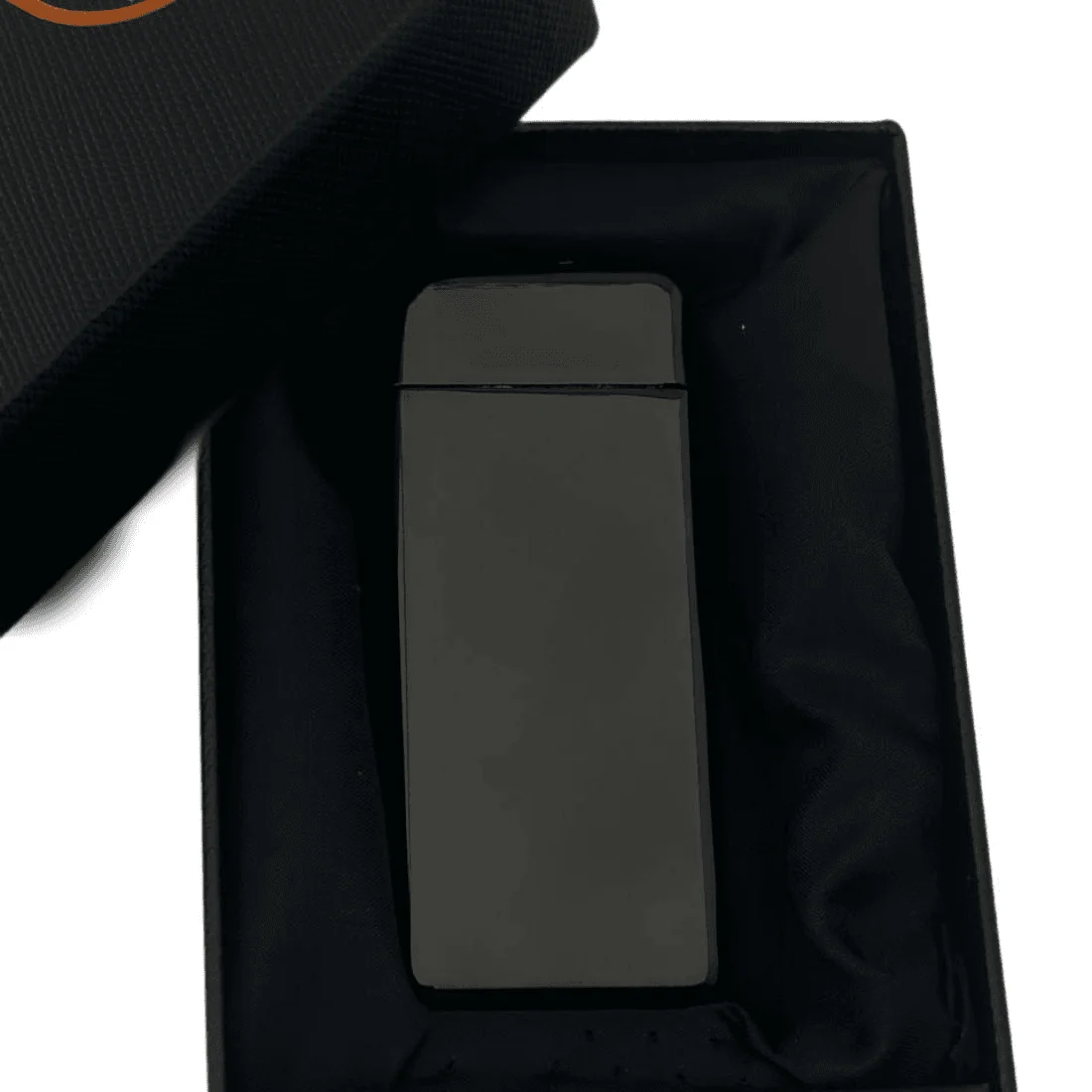 Подарункова упаковка із сенсорною USB-запальничкою чорного кольору