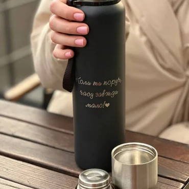 Термос Double Wall 1000 мл з подвійними стінками - зображення 1