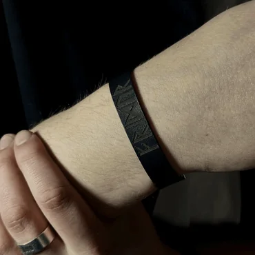 Браслет з натуральної шкіри - зображення 1