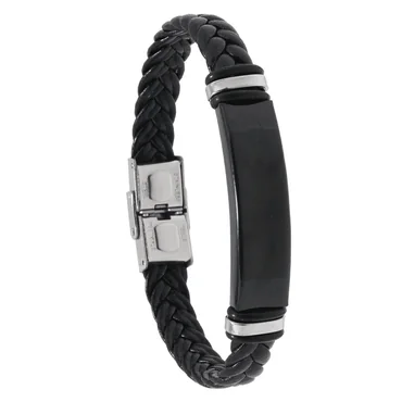 Плетений браслет Black / Silver Edition - зображення 1