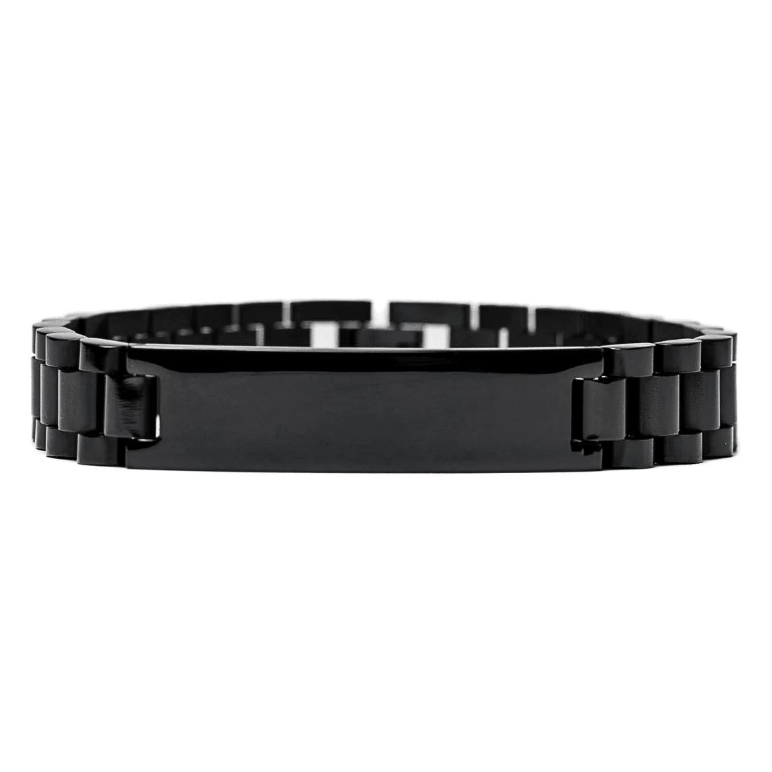 Чорний браслет SteelFusion Black у складеному стані