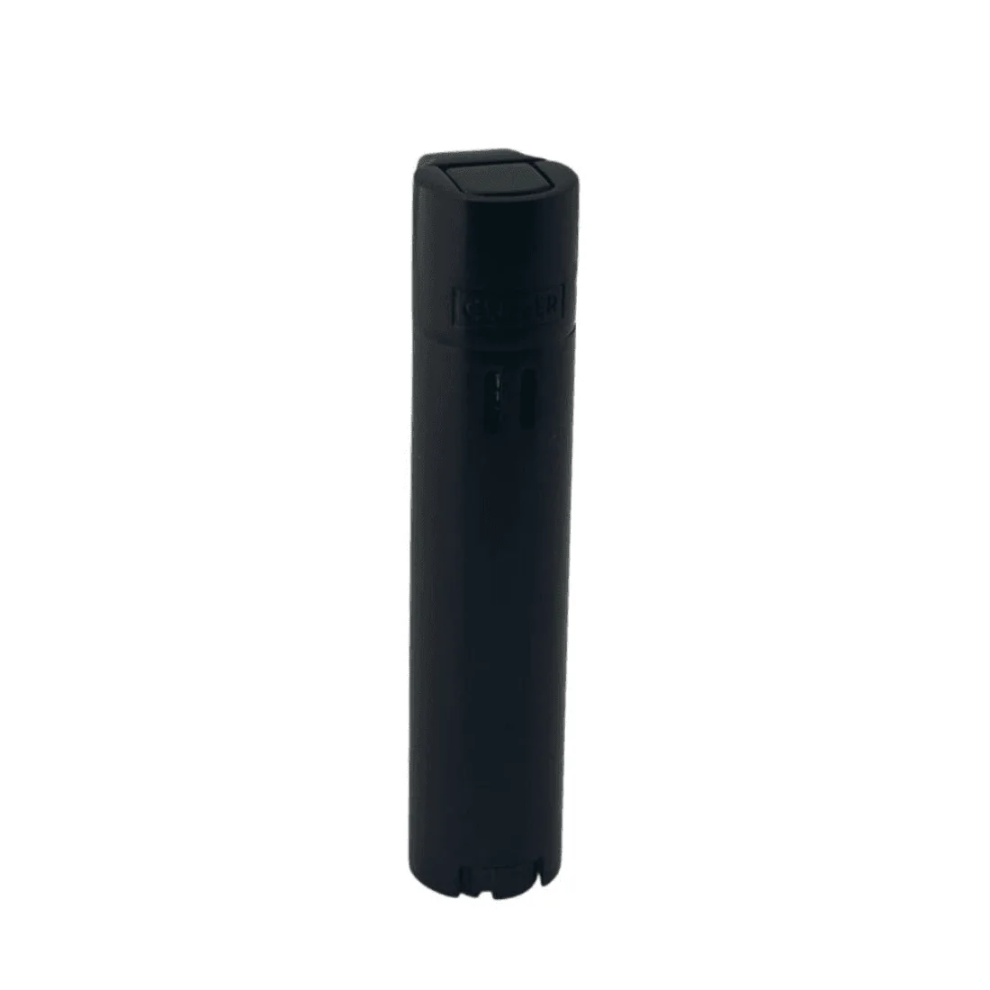 Металева турбо-запальничка Clipper Jet Metal Black Matt, вигляд спереду, чорний матовий корпус