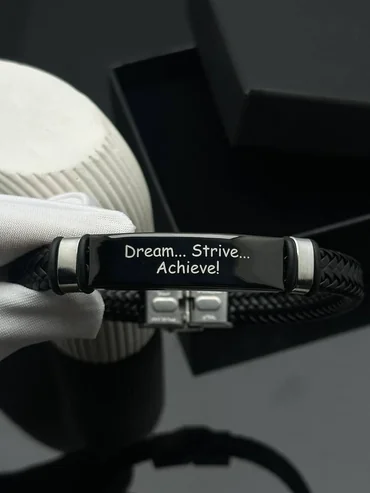 Плетений браслет Black / Silver Edition - зображення 1