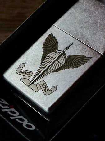 Zippo 207 Classic Street Chrome "ДШВ" - зображення 6