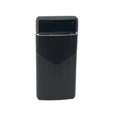 Чорна USB запальничка сенсорна з двома дугами - зображення 1
