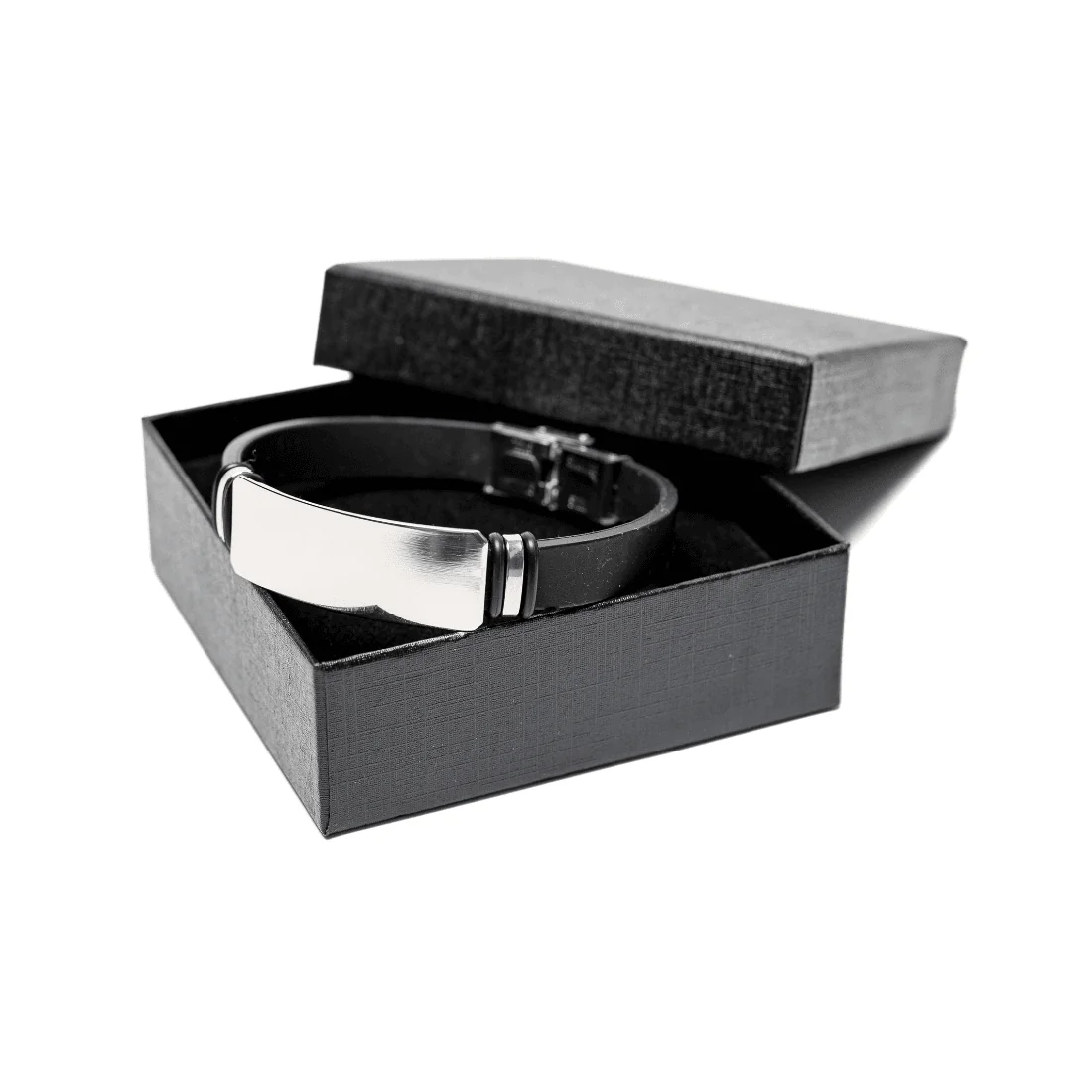 Браслет Vinox Silver у чорній подарунковій коробці