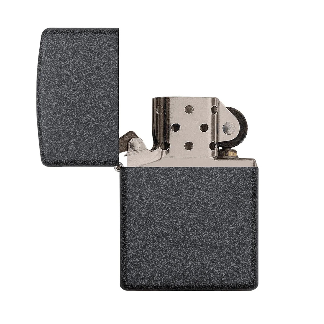 Відкрита запальничка Zippo Iron Stone, механізм запалювання, вітростійкий дизайн