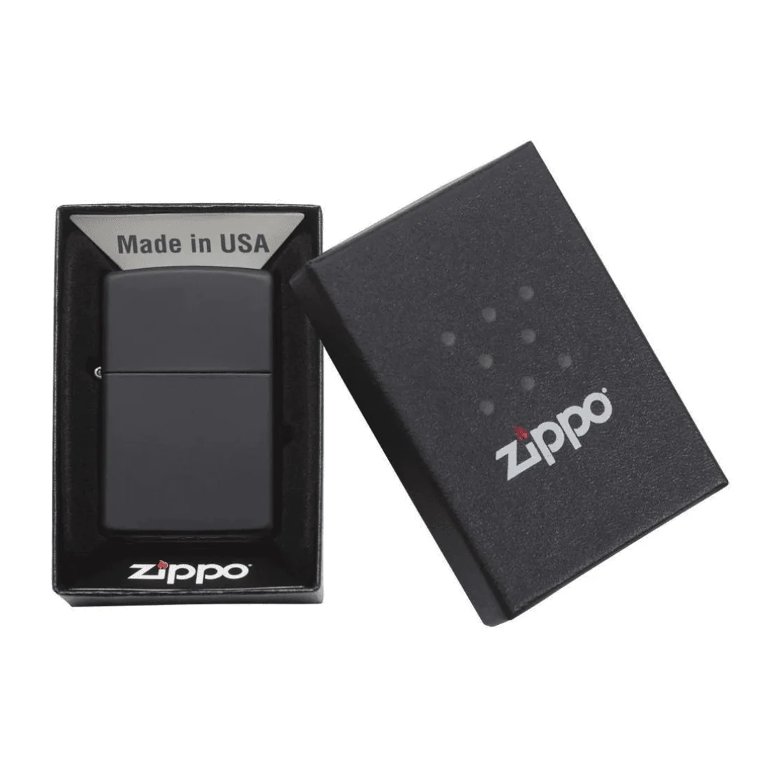 Запальничка Zippo Black Matte у фірмовій коробці